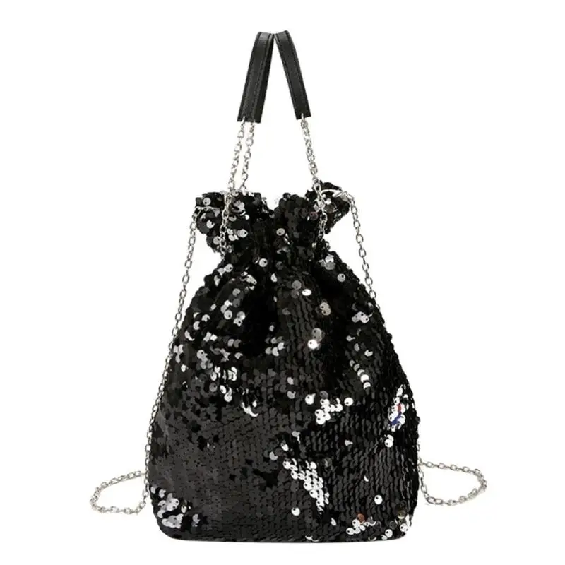 Женская мини-сумка на плечо с пайетками, сумка на цепочке, вечерняя сумка-мессенджер для девочек, сумка через плечо, Женская сумочка, bolsa feminina