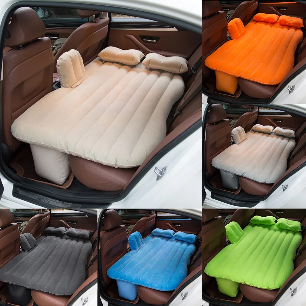 

Inflatable Car Air Mattress Camping Inflation Bed Travel Air Bed Car Back Seat 135CM 85CM Whosale Drop Shipping