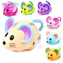 1 pçs cor aleatória corrente brinquedos do bebê dos desenhos animados animal mouse & sorte pintainho & correndo veados & balanço girafa brinquedos para crianças coloridas