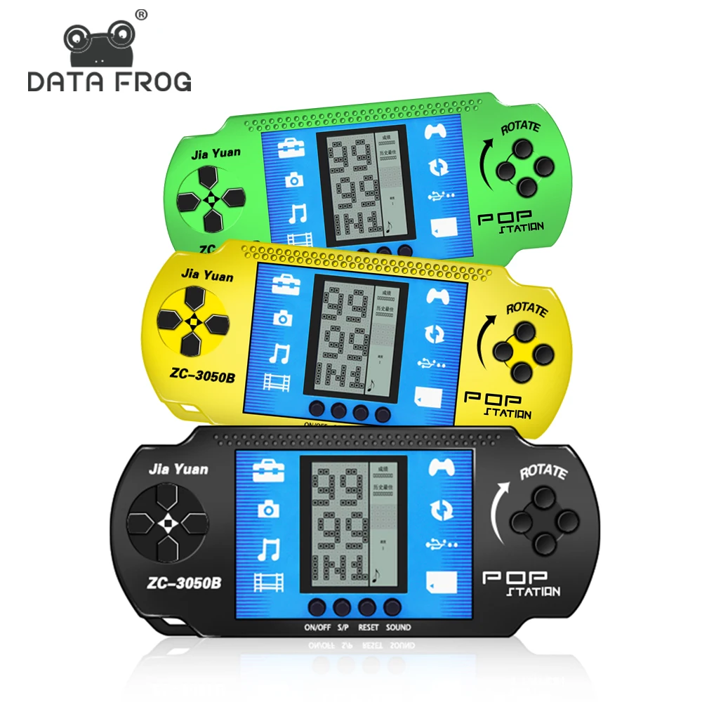 

Data Frog Retro Classic Gaming Tetris Handheld Game Console Kids Tetris Game Player Toys Built In 23 Classic Games