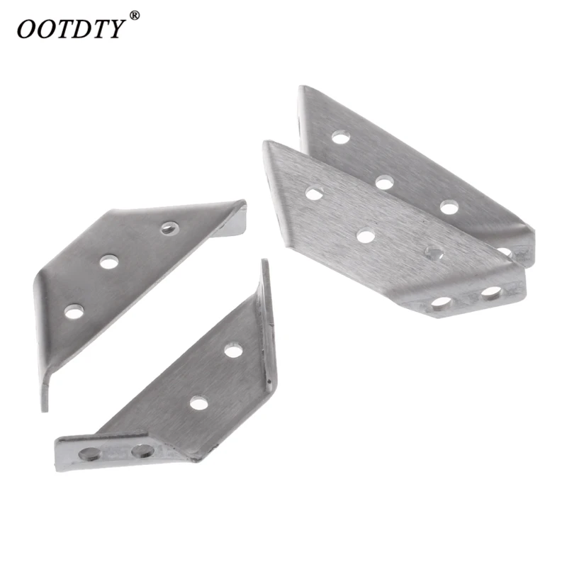 OOTDTY 4 шт. небольшой кронштейн из нержавеющей стали с прямоугольным кодом|Угловые