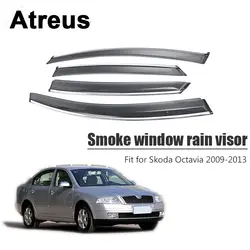 Atreus для Skoda Octavia 2009 2010 2011 2012 2013 Автомобильные аксессуары двери дым Окно Солнце Дождь козырек Обтекатели гвардии щит