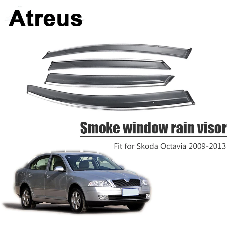 Atreus для Skoda Octavia 2009 2010 2011 2012 2013 Автомобильные аксессуары дверь дым Окно