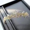 light gold small size zircon tiara brides child tiara wedding hair jewelry ► Photo 3/5
