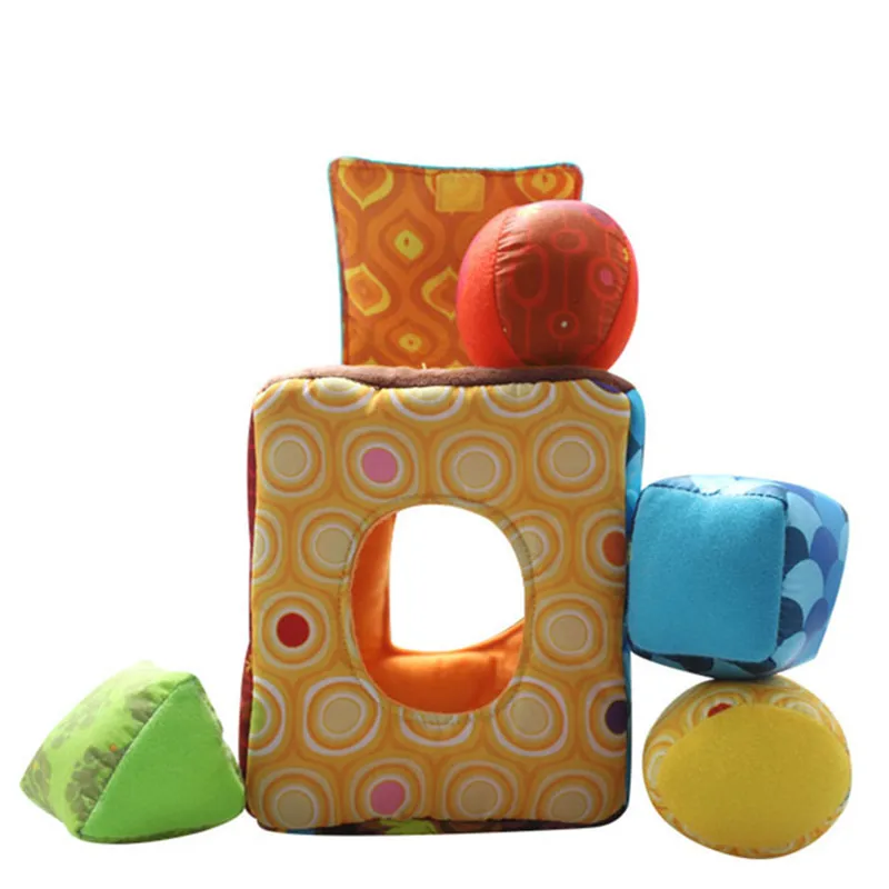 Online Sozzy Bayi Mainan Mewah Boneka Kain Blok Untuk 9 + Bulan Anak Colorful Tidur Stroller Mainan Pendidikan Mainan Kerincingan Penjelajah Juguete