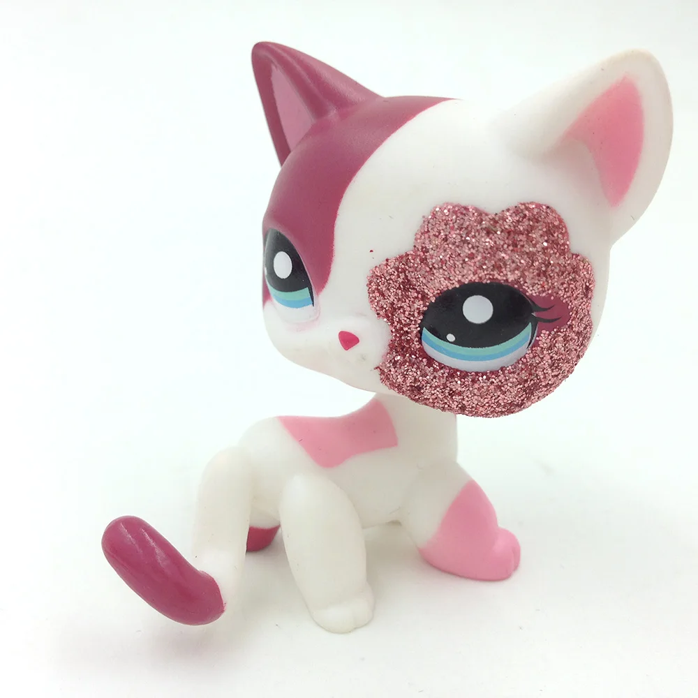 Pet Shop 2291 Cute Sparkle Kitty Cat Pink Short Hair Kid