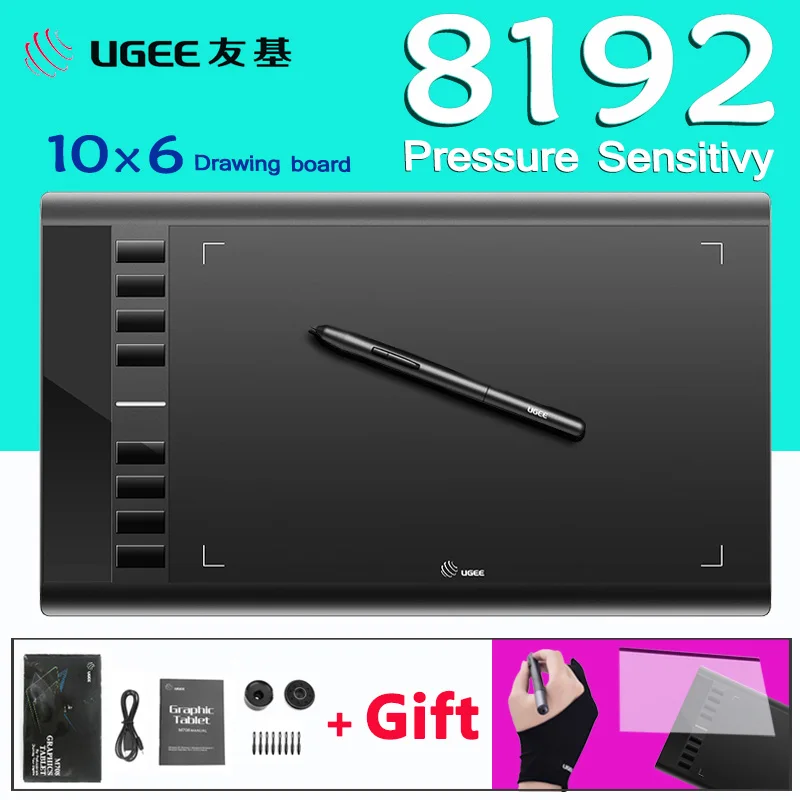 UGEE M708 8192 Levels 10x6 inch Smart Graphic Drawing font b Tablet b font Digital font