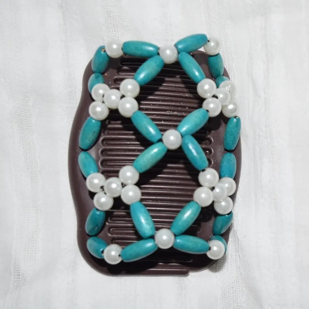 

Гребень с голубыми жемчужинами и цветами 20 шт./лот профессиональные рабочие женские аксессуары для волос