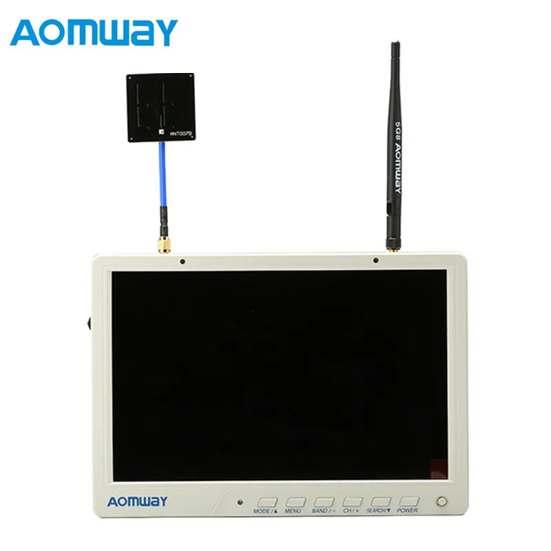 Aomway HD588 10 дюймов 5,8 Г 40CH разнообразие FPV HD монитор 1920x1200 p с DVR со встроенными батарейками для FPV части для вертолета