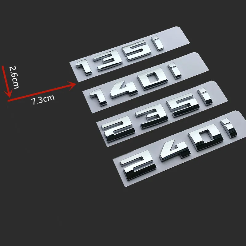 

DIY Chrome for BMW M1 M2 M3 M4 M5 M6 X1M X2M X3M X4M X5M X6M M550d M50i M135i M240i M335d Emblem Car Trunk Badge Emblem