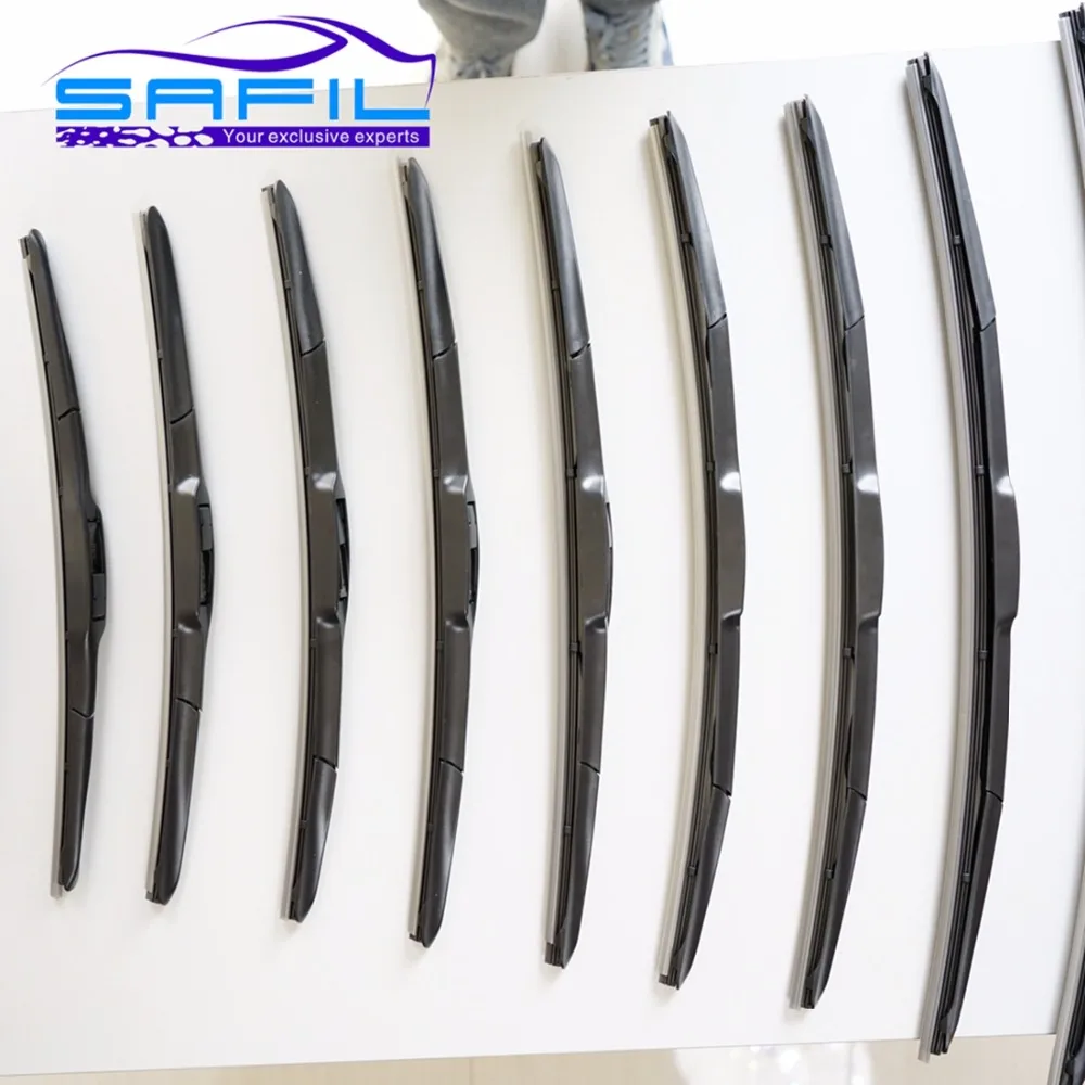

Universal U-Type Car Wiper Blade 14"16"17"18"19"20"21"22"24"26" U Hook Windscreen Windshield Silicone Rubber Hybrid Auto Wipers