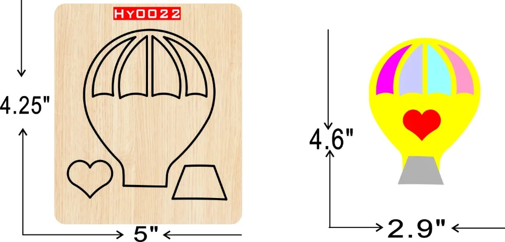 

wooden die parachute cutting die