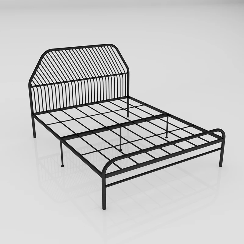 Modern contracted iron bed 1.8 meters double bed adult iron frame bed 1.5 meters iron art bed 1.2 meters single princess bed Modern contracted iron bed 1.8 meters double bed adult iron frame bed 1.5 meters iron art bed 1.2 meters single princess bed