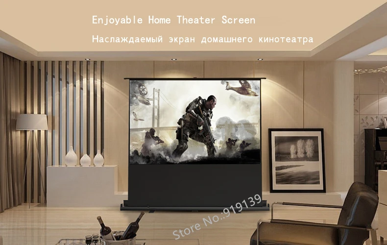 100inch 16x9 Portable Pull Up Screen pic 11
