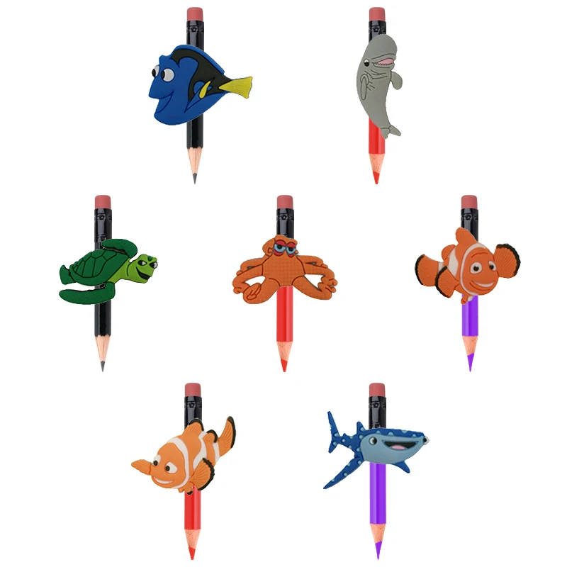 7 шт. милые морские животные карандаш Топпер украшение для ручки школьные канцелярские принадлежности Детские двухдневные стаканчики для вечеринки, подарков