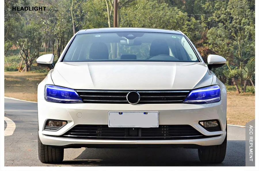 2 шт светодиодный фары для VW NMC Lamando- светодиодный огни автомобиля глаза ангела xenon HID комплект протовотуманная подсветка Габаритные огни