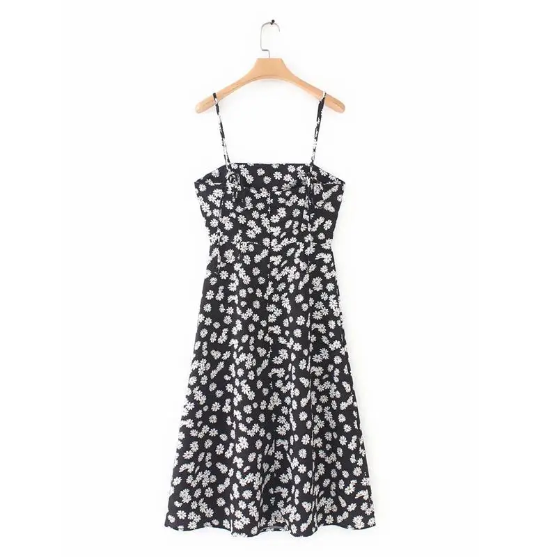 2019 винтажное летнее платье для женщин Kawaii Цветочная Туника Cami элегантное Boho