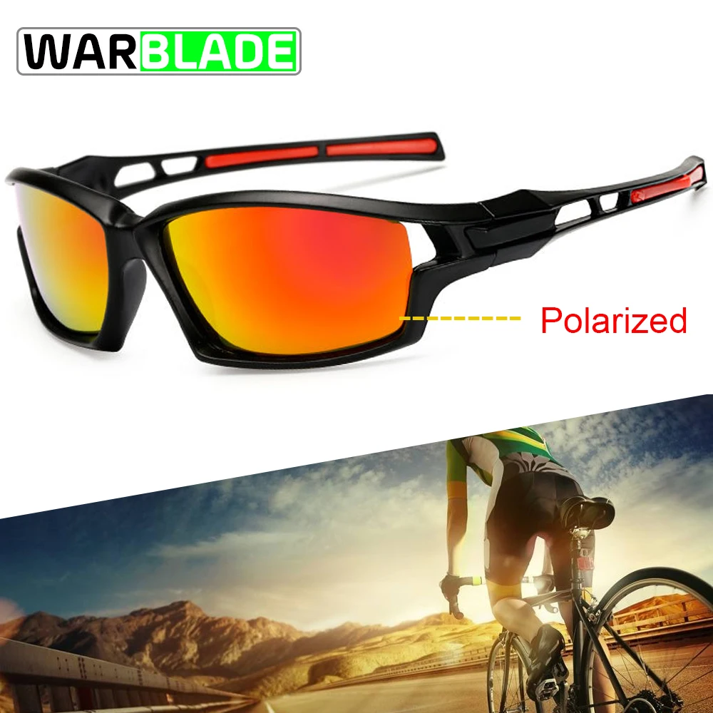 نظارات uv400 الرياضة النظارات المستقطبة للدراجات دراجة النظارات الرجال النساء الدراجات نظارات الصيد الجري eyeware warblade