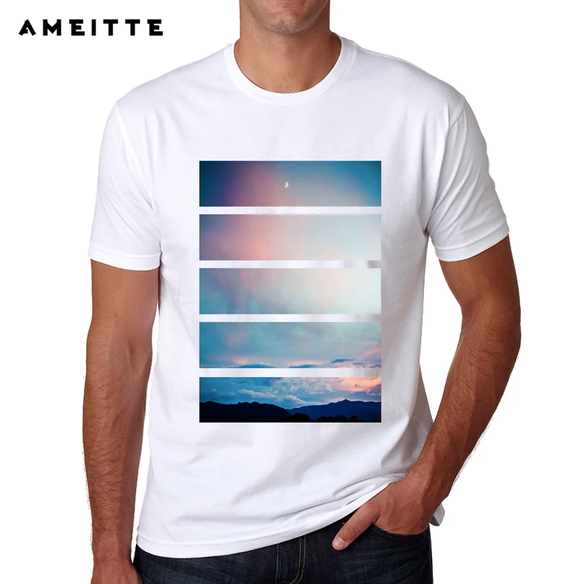 New Arrivals The Beautiful Nature Abstract T Shirt Summer Men's Casual ...