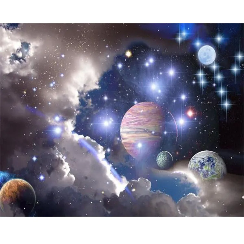 

Needlework diamond painting cross stitch diamond embroidery cosmic landscape pattern pictures rhinestones hobbies and crafts