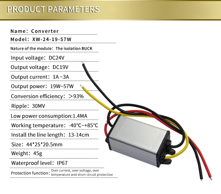 8-58 В до 5 В 3A 2A 1A Dc преобразователь 12 в 24 в 36 В 48 В до 5 В DC понижающий модуль преобразователи напряжения для светодиодный светильник