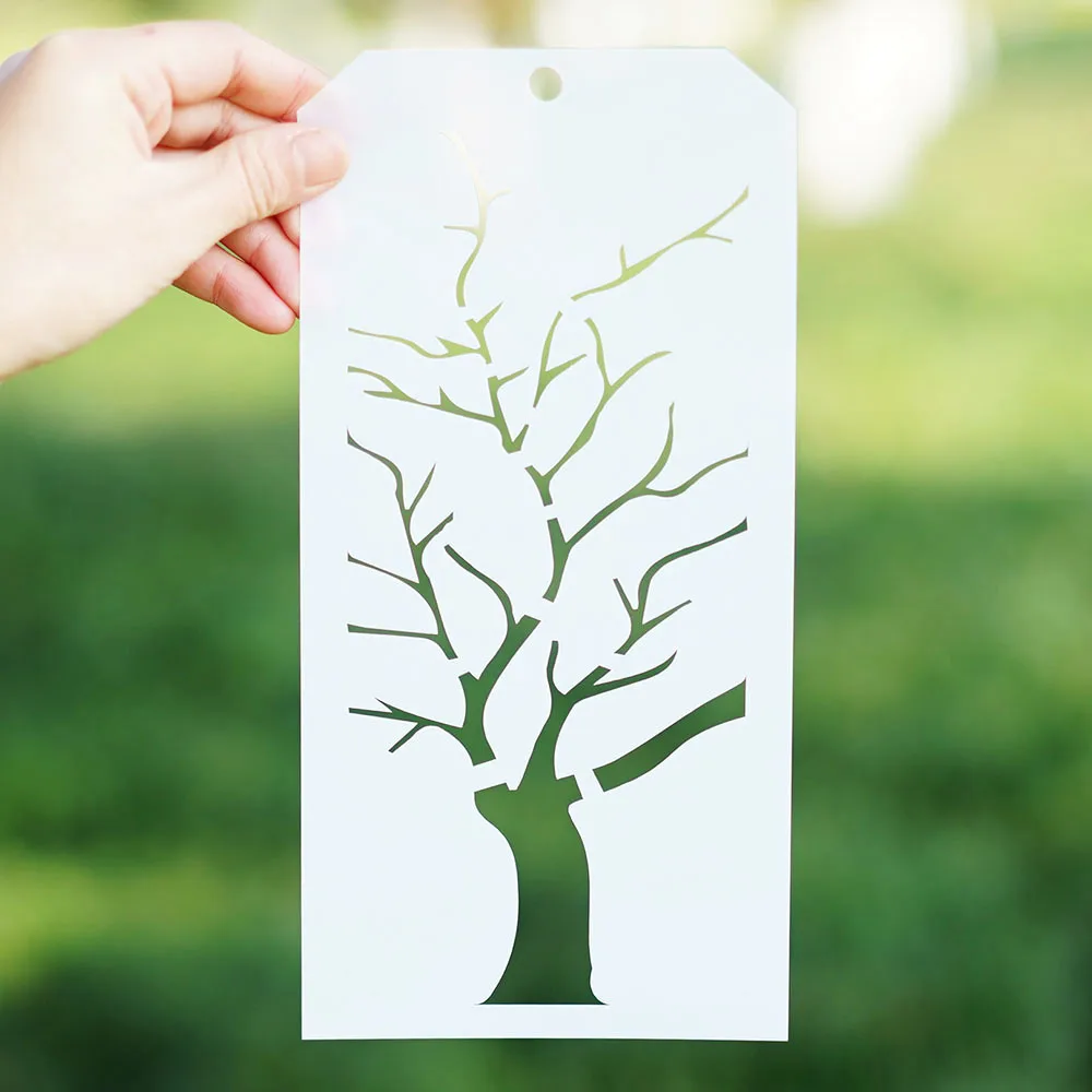 

12*24 cm Tree Stencil for Scrapbooking Painting album Paper Card Making Craft Decorative Embossing Template