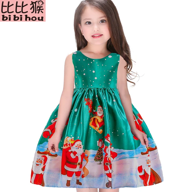 Girls Christmas Dress Snowflake Princess Dress 2