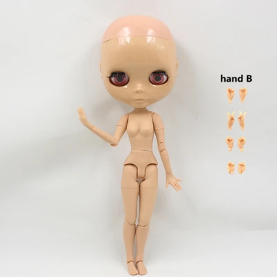 Фабрика Blyth кукла суставное тело без волос подходит для преобразования парика и макияж для нее - Цвет: like the picture