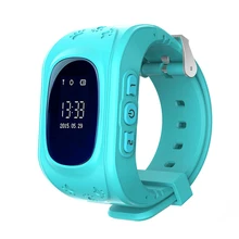 Q50 niños inteligente Reloj GPS Track Smart Watch SOS llamada localizador de localización localizador Tracker bebé perdido contra Monitores para Niños niñas
