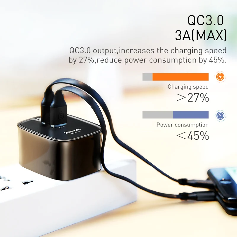 Baseus uk القياسية qc 3.0 3a max ثنائي usb الجدار شاحن محول السفر قابس الشحن آيفون الهواتف العالمي و أقراص Baseus uk القياسية qc 3.0 3a max ثنائي usb الجدار شاحن محول السفر قابس الشحن آيفون الهواتف العالمي و أقراص