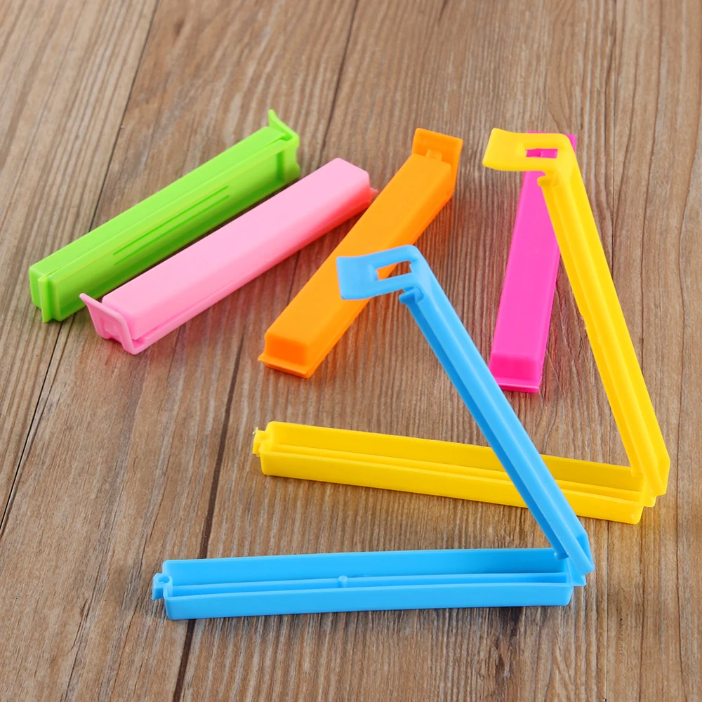 

2 PCS/Set Kitchen Bag Clips Storage Food Snack Seal Sealing Bag Clips Clamp Plastic Tool Storage Food Bag Clips
