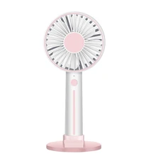 Usb Ручной мини-вентилятор бесшумный перезаряжаемый Настольный портативный 3 режима ветра с зеркалом для макияжа белый вентилятор