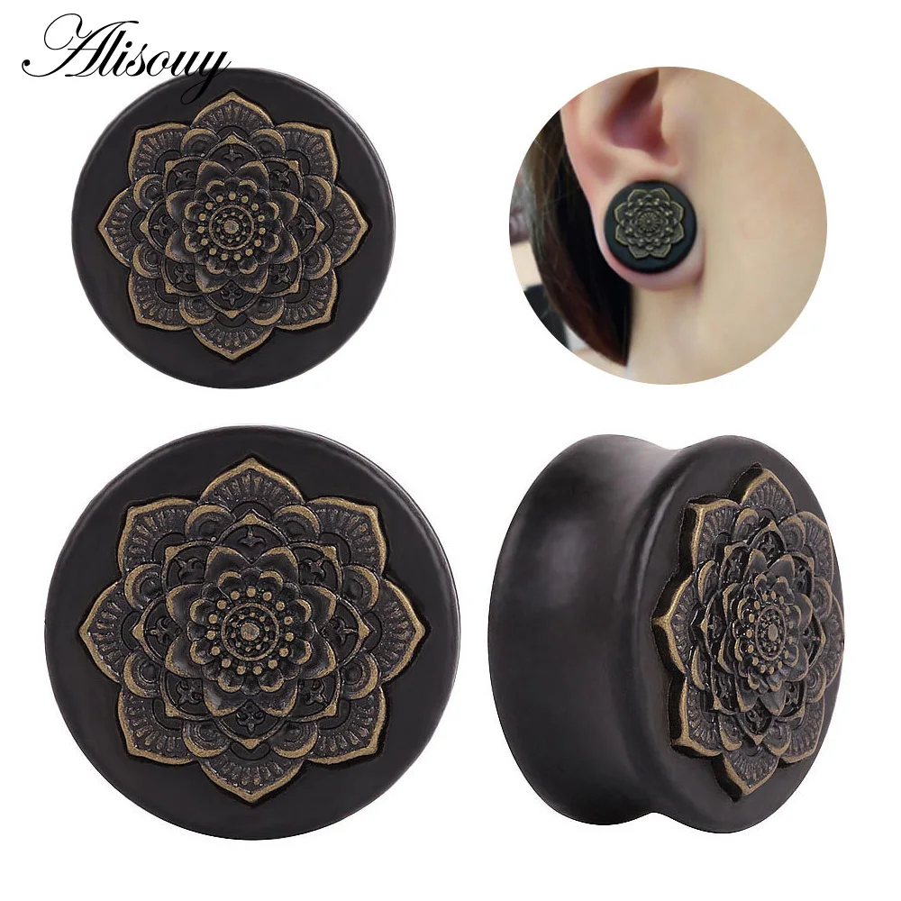 Piercing jewelry Body piercing earrings Ear piercing jewelry Body piercing jewelry Body jewelry 1 PC Bamboo Wood Ear Plugs Gauges Earrings Women Men Flesh Tunnel Expander Piericing Stretcher Body Piercing Jewelry