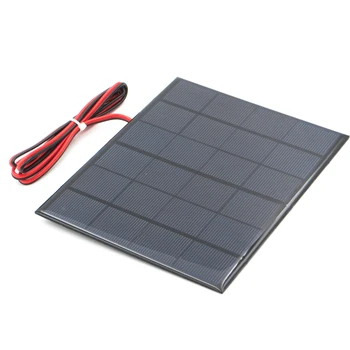 

Polycrystalline Solar Panel 6V 3.5W + 100cm extend cable DIY Battery Charger Module Mini Solar Cell wire toy