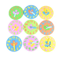 2 шт. Детские украшение «сделай сам» Часы забавная математическая игра для детей Детские обучающие игрушки подарки 3-6 лет