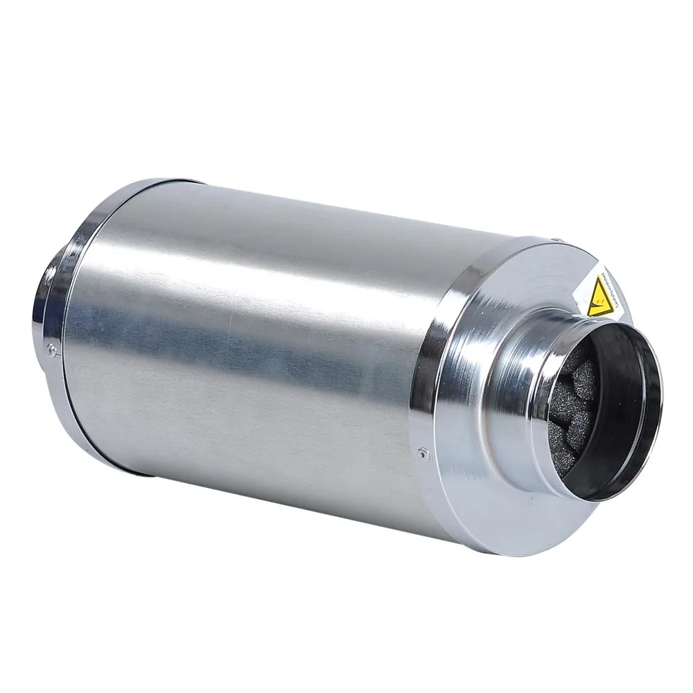 4" Inch Inline Muffler Noise Reducer Silencer for Duct Fan Air Blower