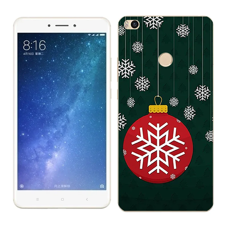 Чехол s для Xiaomi Mi Max2, мягкий силиконовый чехол для Xiaomi Mi Max 2 X'mas Day, окрашенный чехол для телефона xiomi Mi Max 2, Fundas - Цвет: 13