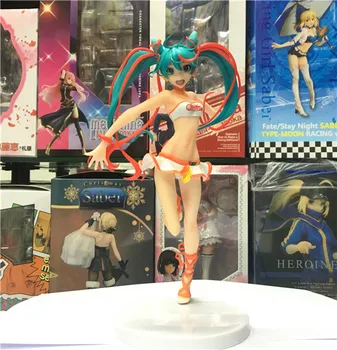 

New Hatsune Miku Racing Miku Lovely Girl 22cm Vocaloid Virtual Idol Figure Figurine Toys