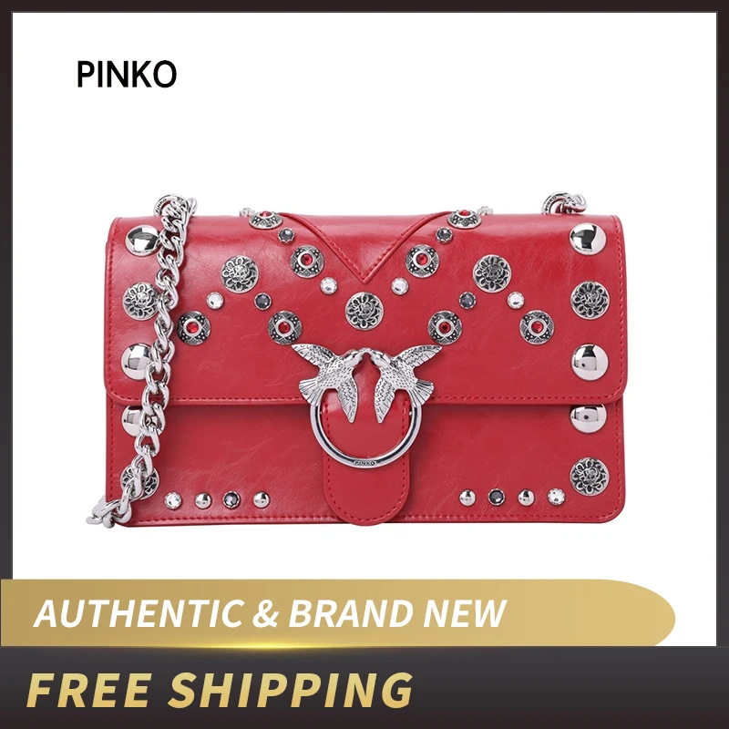 

Pinko Women's LOVE MAXI STUDS Shoulder Bag 1P217W Y512