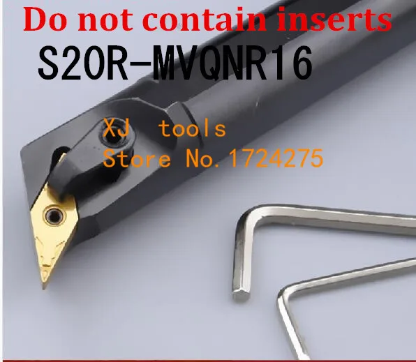 

S20R-MVQNR16/S20R-MVQNL16 20mm Lathe Cutting Tools CNC Turning Tool Machine Tools Internal Metal Lathe Tool Boring Bar MVQNR/L