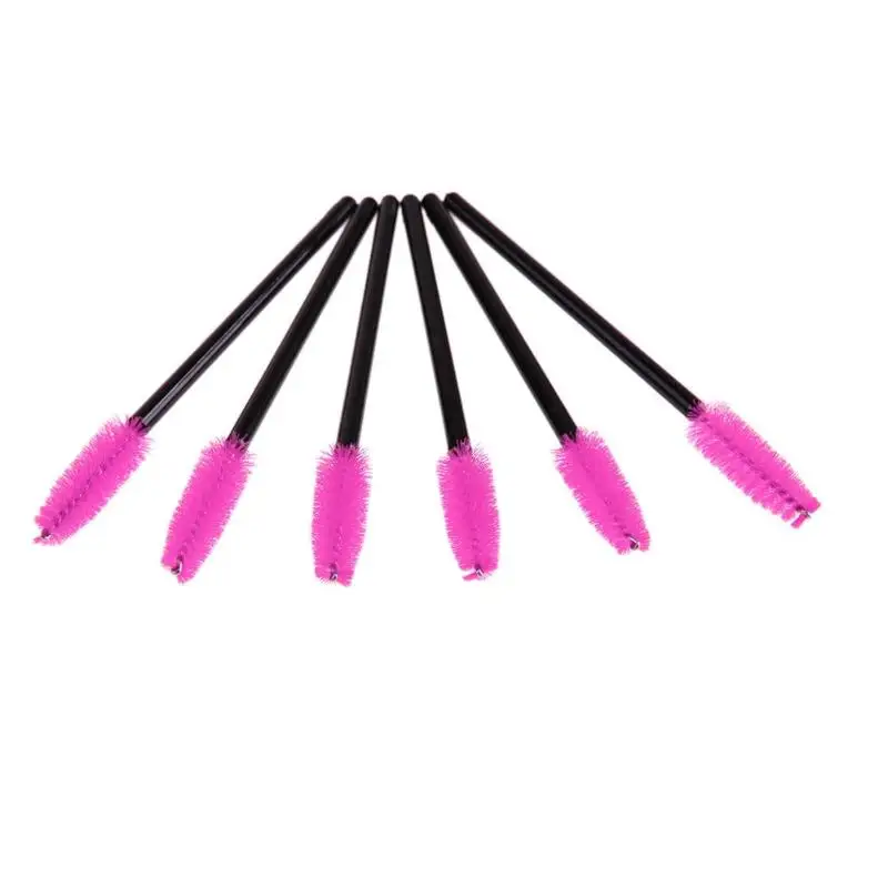 50 шт многоцветные одноразовые палочки для туши щетка для ресниц расческа для ресниц Кисти аппликаторы Набор инструментов для макияжа
