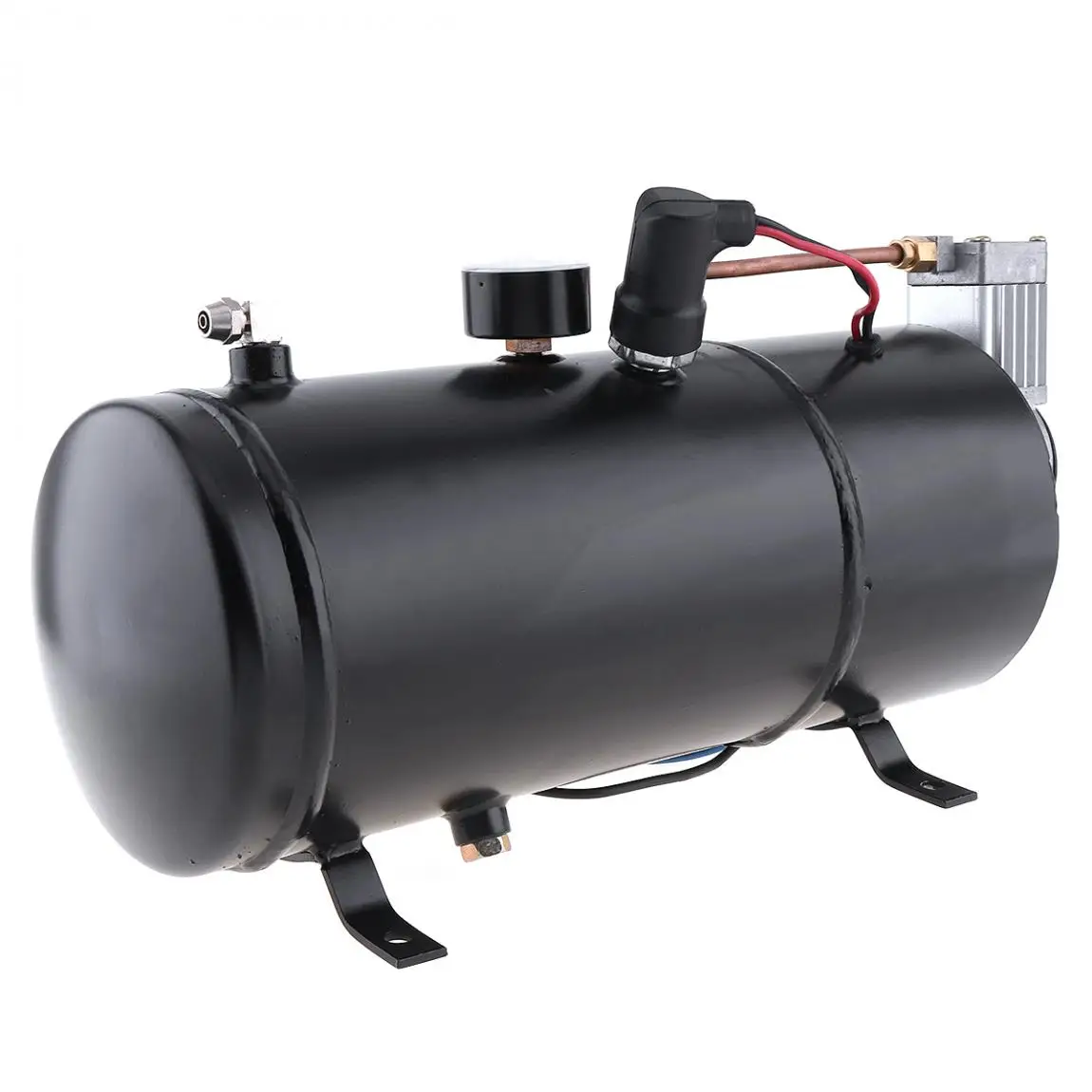 Universal DC 12V 125 18A PSI Air Horn Compressor Tank Pump Suitable for Train / Auto / Car / Truck / Boat / Vehicle