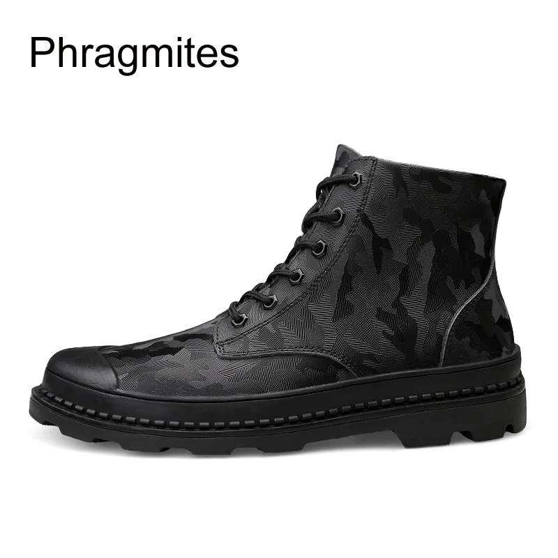Combate Homens De Sexy Masculinos Camuflagem colorido Coreano Moda Phragmites multi Vaca Sapatos Inverno Botas Inglaterra Couro Dos Preto Novos PExw0WqAp