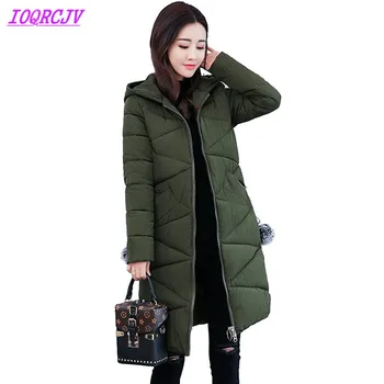 

New parka women 2018 Winter Jacket Women Coats Hooded Ladies Coats Female Parka Thick Cotton Padded Lining Winter Female Coats
