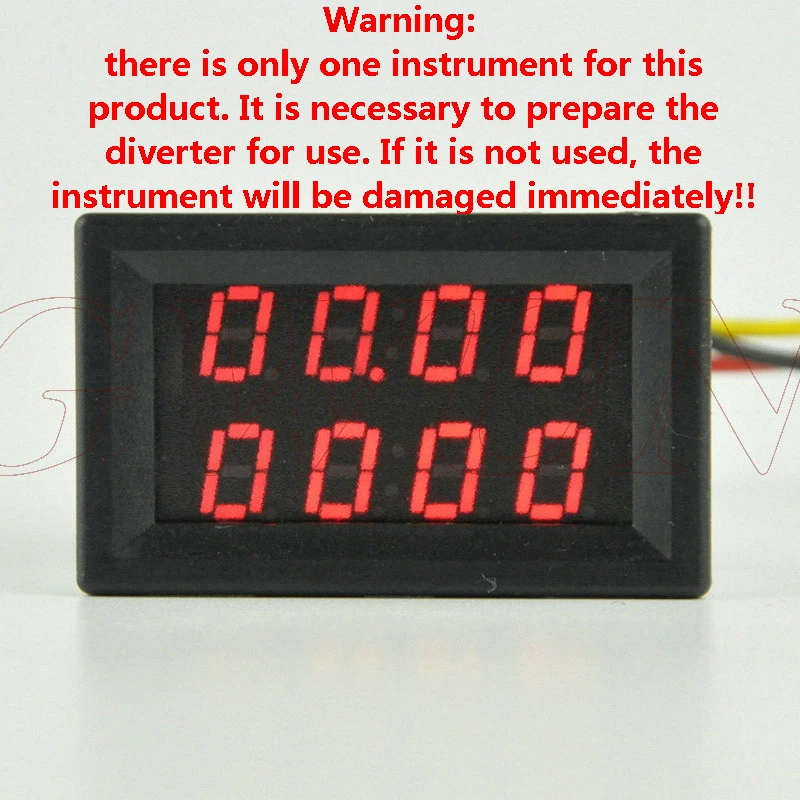 

GWUNW BY42A 30V 20A-500A DC Digital 4 Bit Voltage Current Ammeter Meter Dual Display LED [****Must have a shunt to use****]
