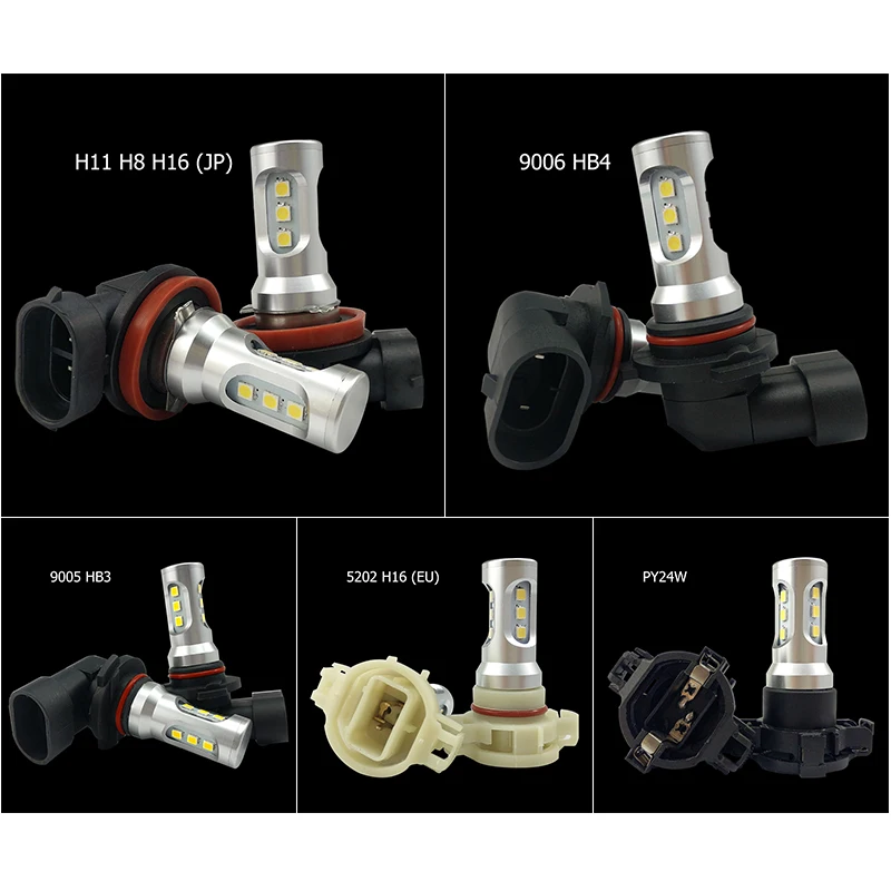 H11 9005 9006 H16 5202 PY24W MODEL LIST