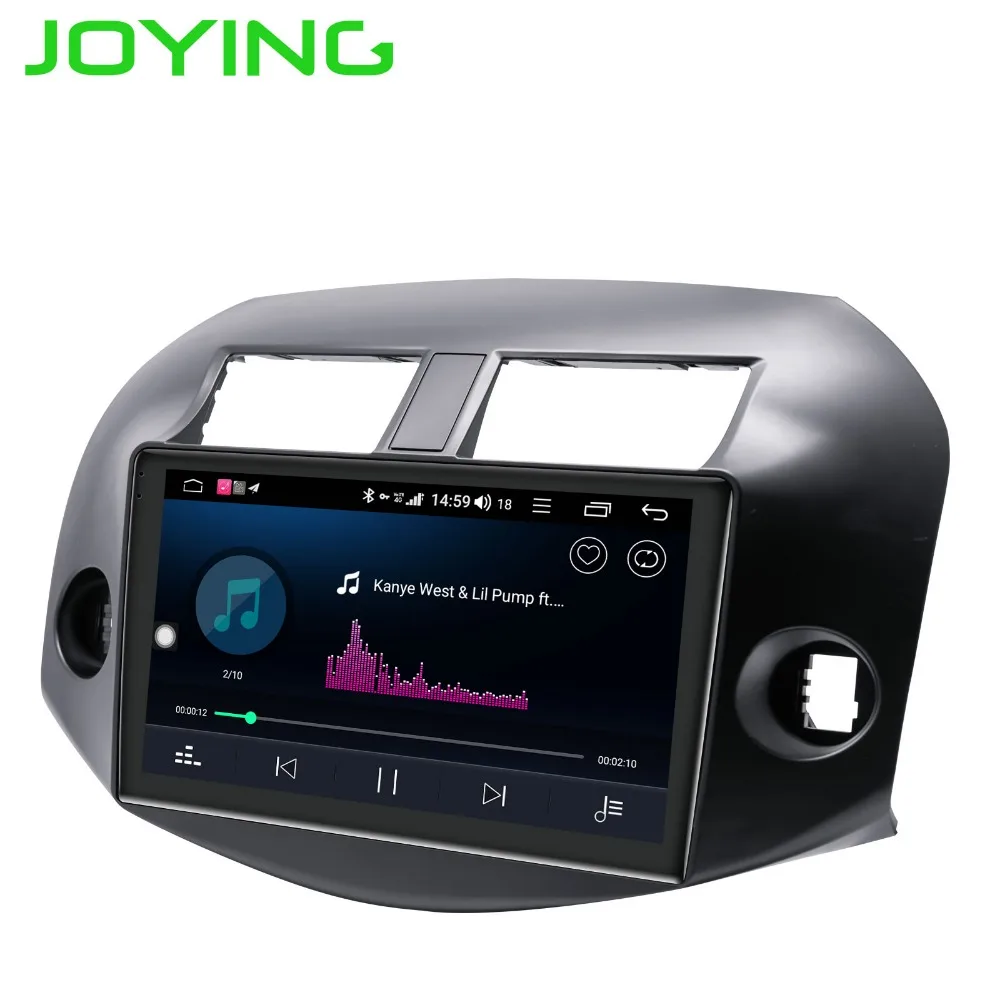 Perfect JOYING Android 8.1 4GB+64GB Octa Core support 4G stereo one din car radio player Voice Command IPS FOR Toyota RAV4 2007-2011 HD 3
