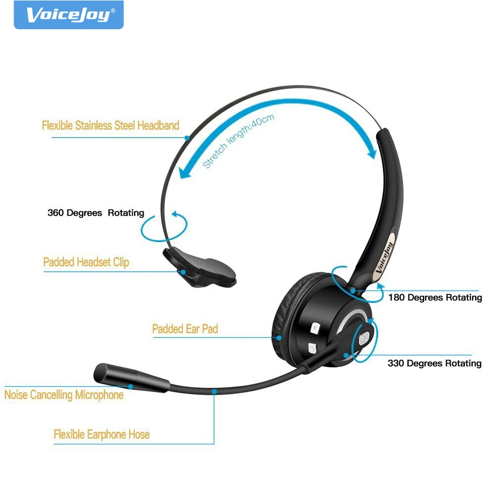 Bluetooth гарнитура беспроводной наушник с микрофоном накладная для сотового