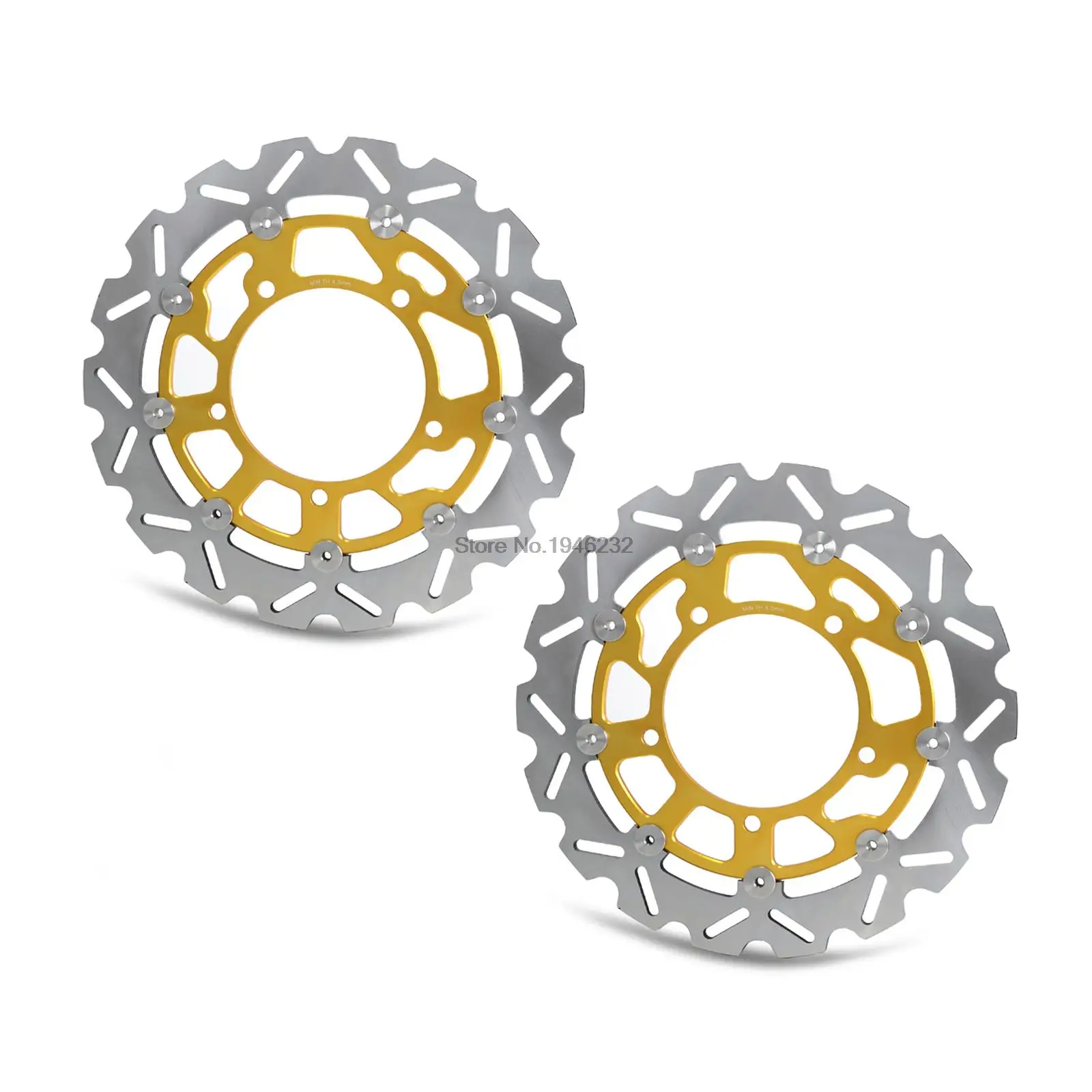 

1 pair Front Brake Rotor Disc For Suzuki GSX 1300 RK8/RK9/RL0/RL1/RL2/RL3