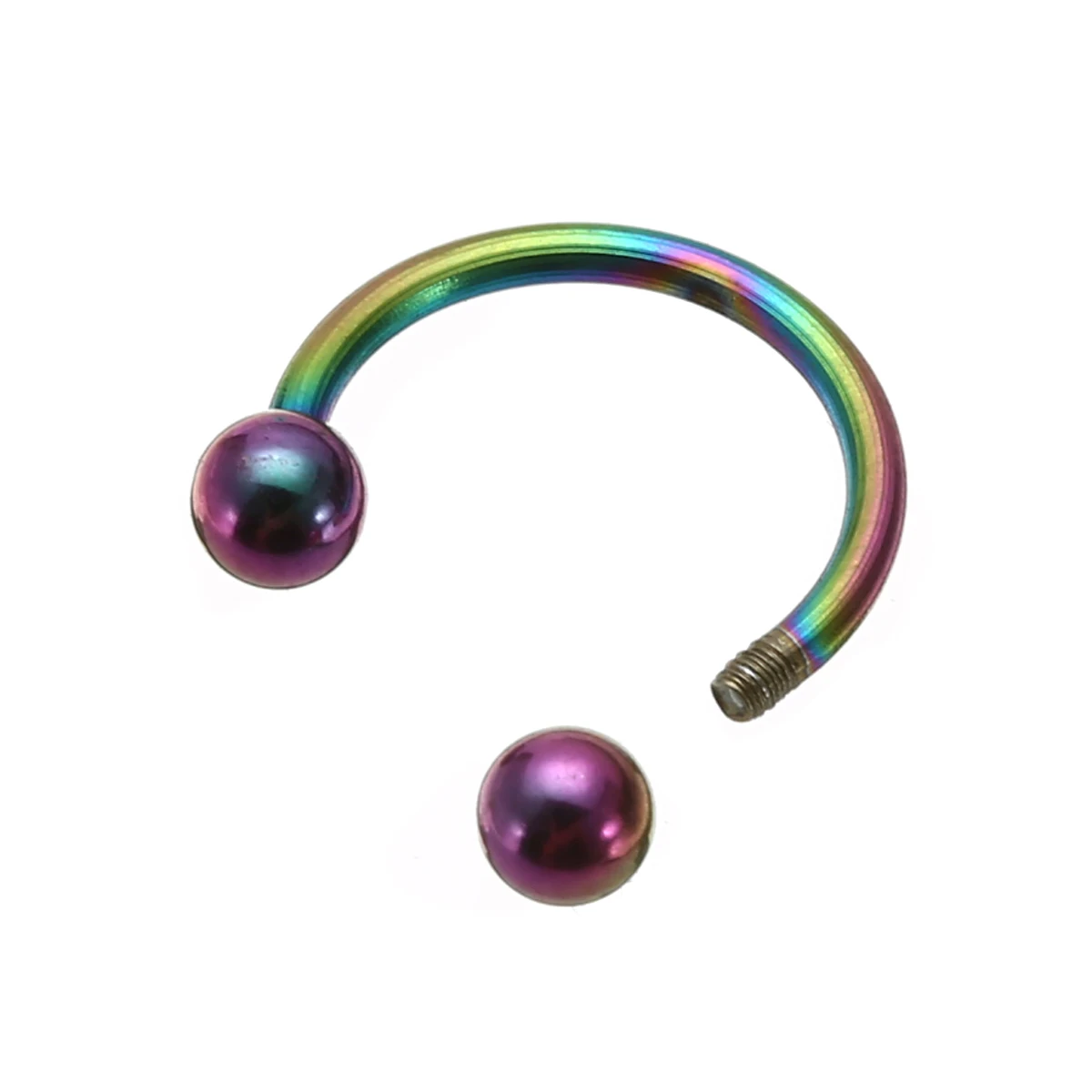 10pcs Fashion Lip Nose Hoop Balls Body Piercing Jewelry Shellhard Stainless Steel Horseshoe Bar Ear Ring Belly Button Femme